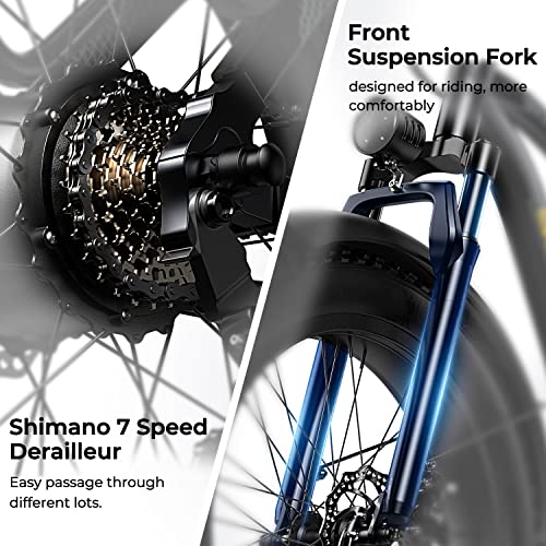 26" Fat Tire Electric Mountain Bike with 48V Removable Battery F92240