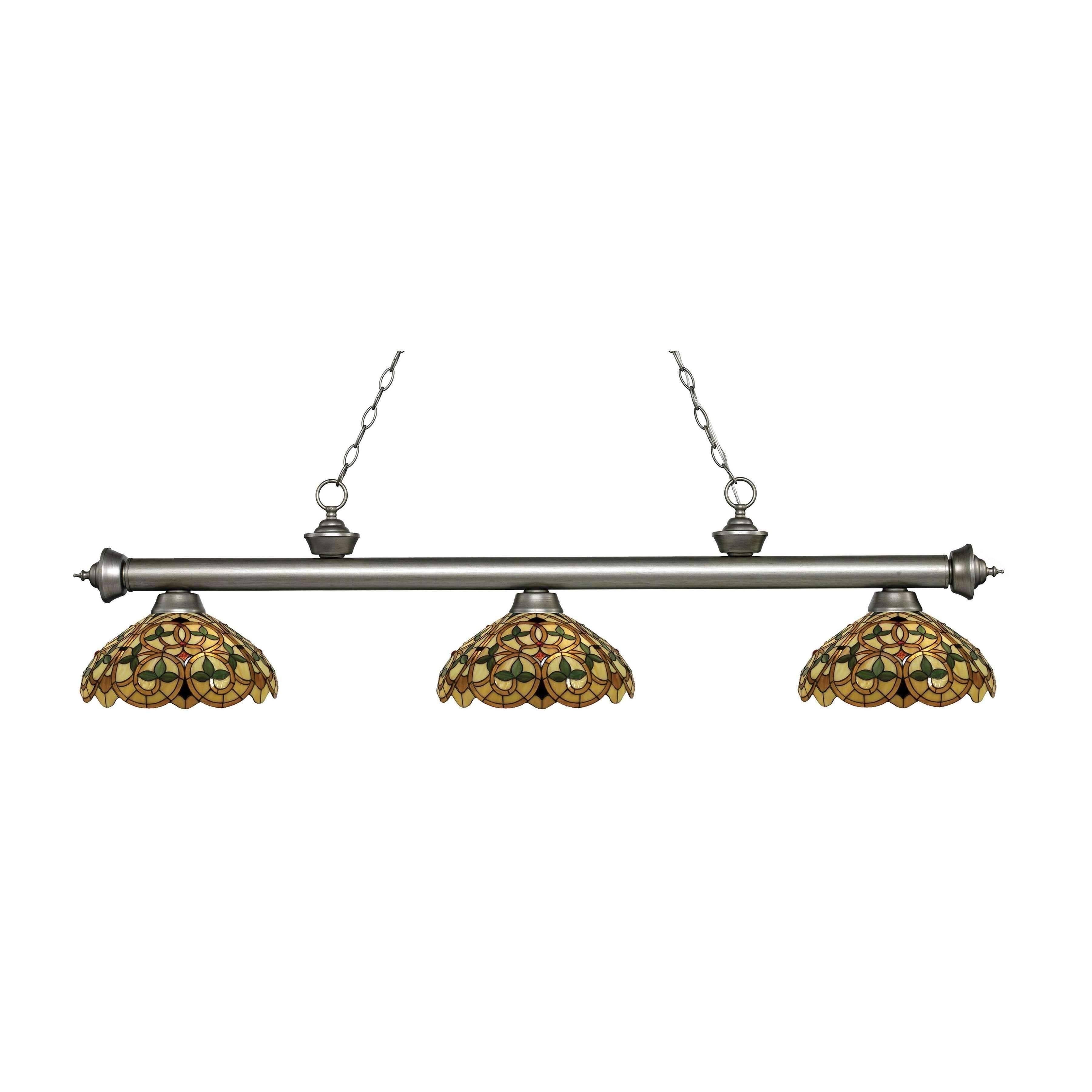Antique Silver 3 Light Billiard Light Z208457