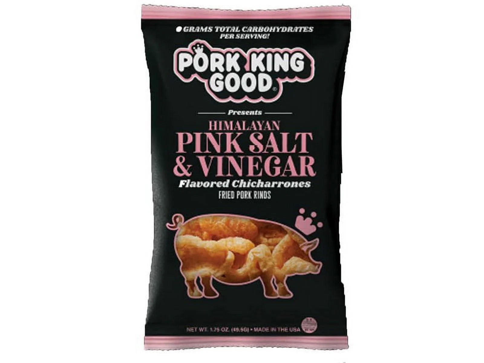 Salt & Vinegar Flavored Pork Rinds 12/1.75oz K6061