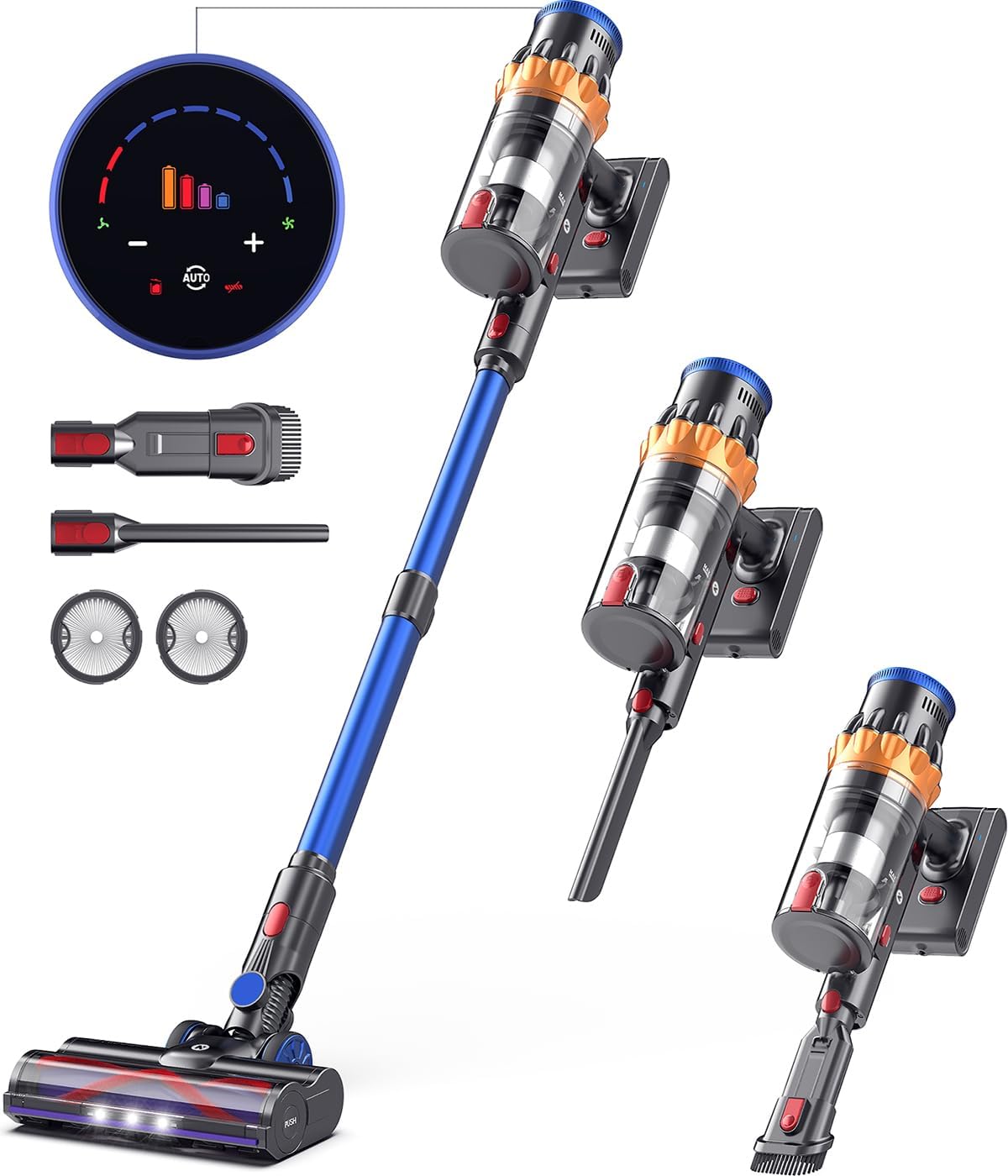 Cordless Stick Vacuum Cleaner with Touch Screen U317