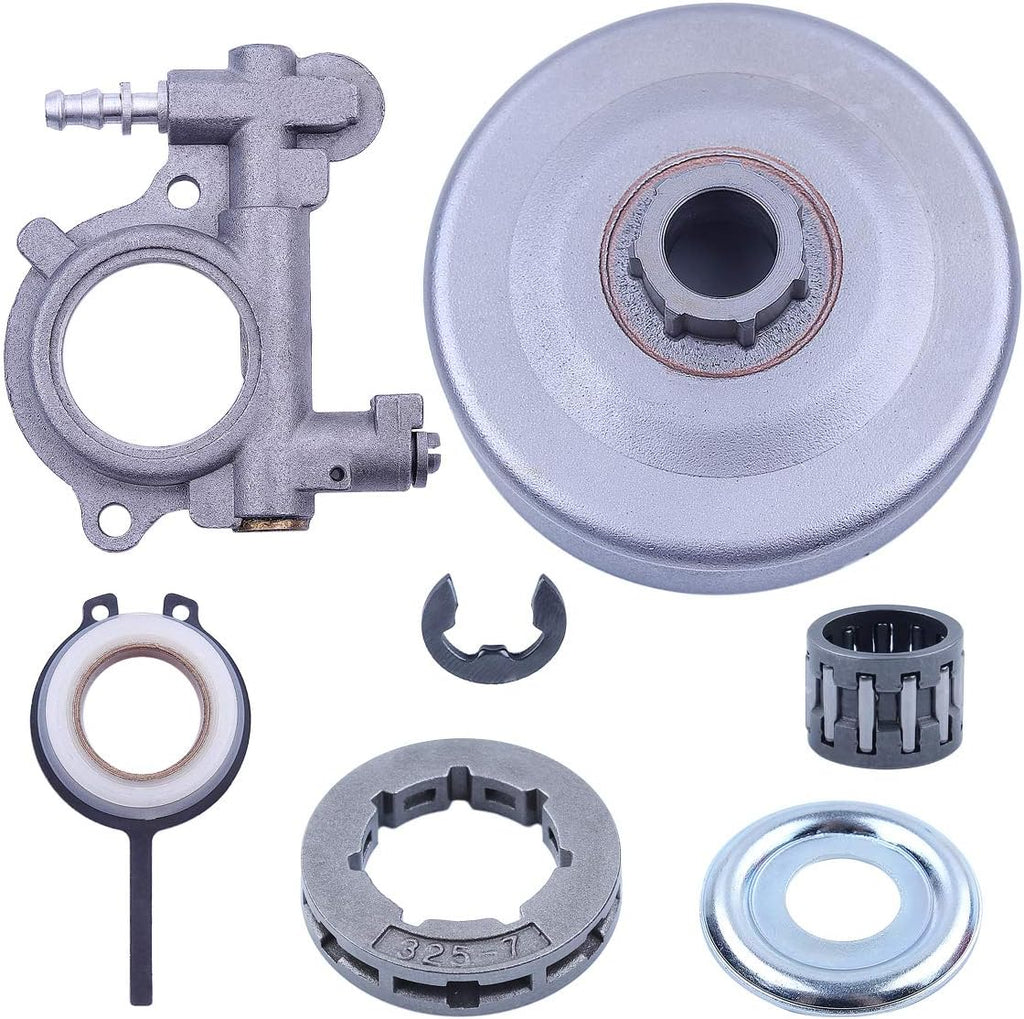 Cylinder Head Engine Motorcycle Parts Oil Pump Sprocket Clutch Drum Rim Kit .325-7T 19mm Worm Gear V5277