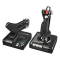 Black/Silver Flight Control System and Joystick Simulator with LCD Display Y6282