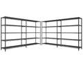 73''W 5-Tier Metal Wire Shelving Unit E20278