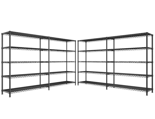 73''W 5-Tier Metal Wire Shelving Unit E20278