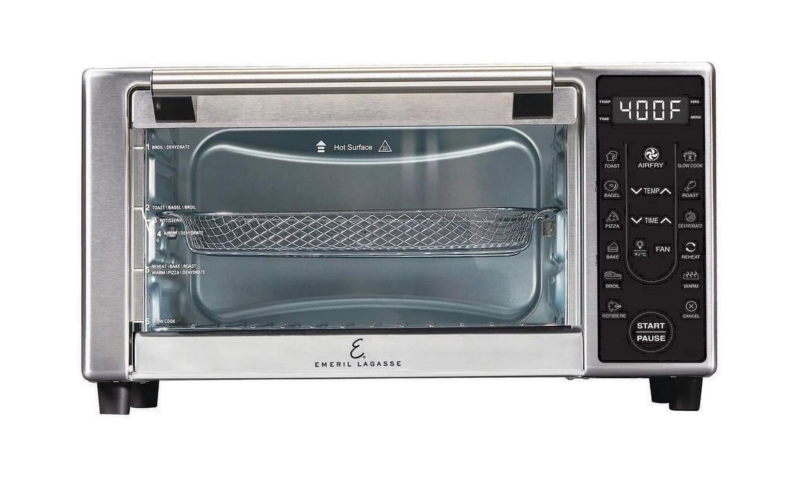Stainless Steel Toaster Oven AirFryer, 1500 Watts V6419