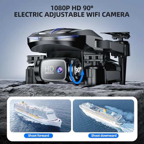 Mini Foldable Drone with 1080P HD Camera and 2 Batteries D98176