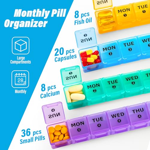 28 Day Pill Organizer with Travel Case G748139