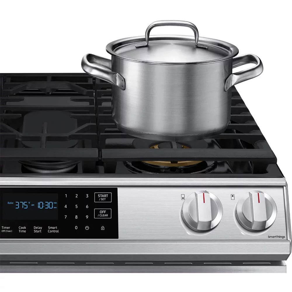 6.0 cu. ft. Smart Slide-in Gas Range with Air Fry in Stainless Steel A4956