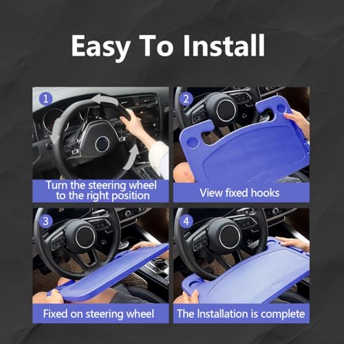 Blue Car Steering Wheel Desk U73789