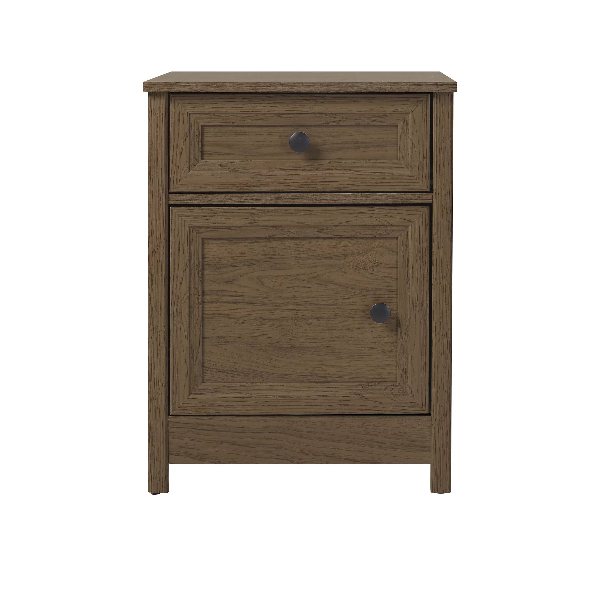 Dark Walnut 1 Door and Drawer Nightstand M886335