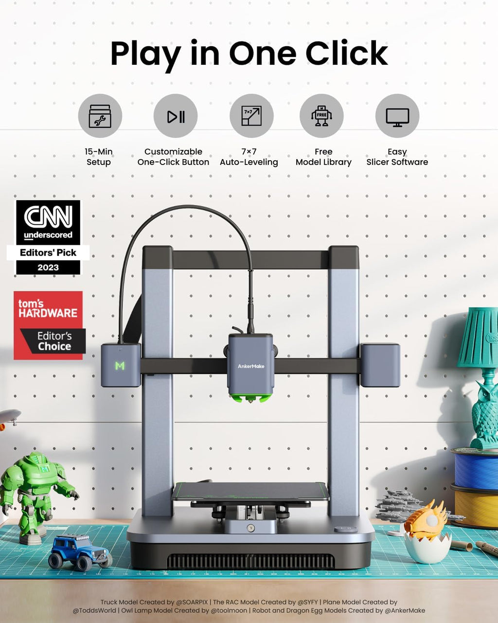 3D Printer and PLA+ Filament and Accessory Set X15172