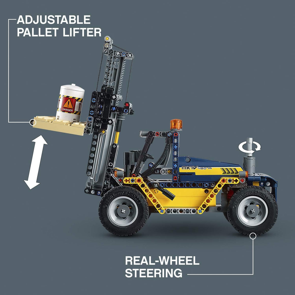 Heavy Duty Forklift Building Kit (592 Pieces) V15416