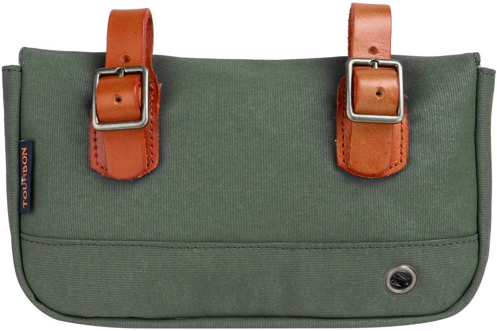 Vintage Canvas Bike Panniers Bicycle Handlebar Bag S607