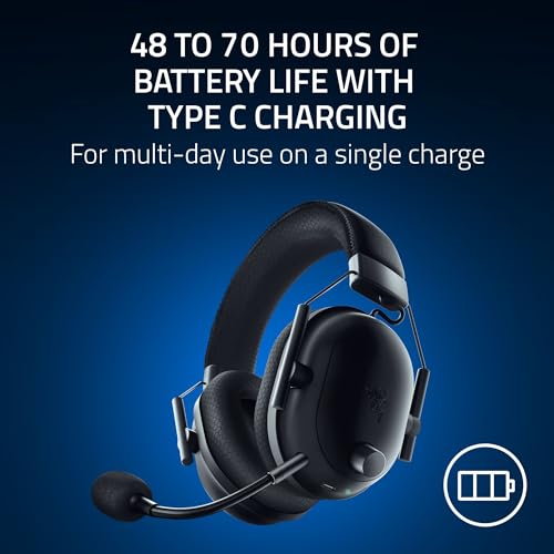 Black Wireless Gaming Headset with 50mm Drivers R768841