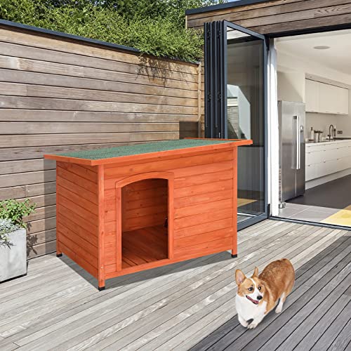 45in Outdoor Wood Dog House C445
