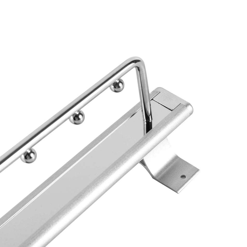 Stainless Steel Clothes Rail Retractable Closet Pull Out Rod 46x14x10cm I391778