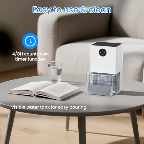 50 OZ Small Dehumidifier with Auto Shut Off M896