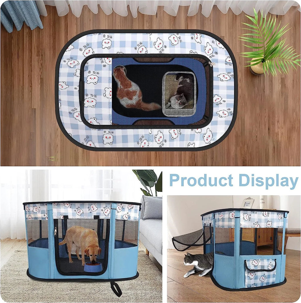 Cat Tent Outdoor Pet Enclosure Tent with Carry Bag K9932