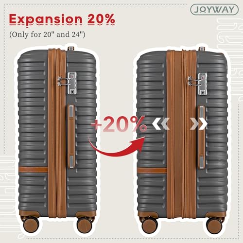 Expandable Carry on Luggage Suitcase with Spinner Wheels B21138