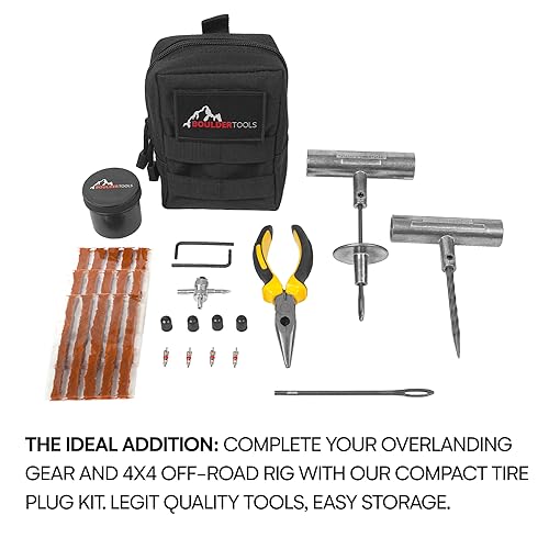 Compact Tire Repair Kit with Molle Storage Pouch C7941
