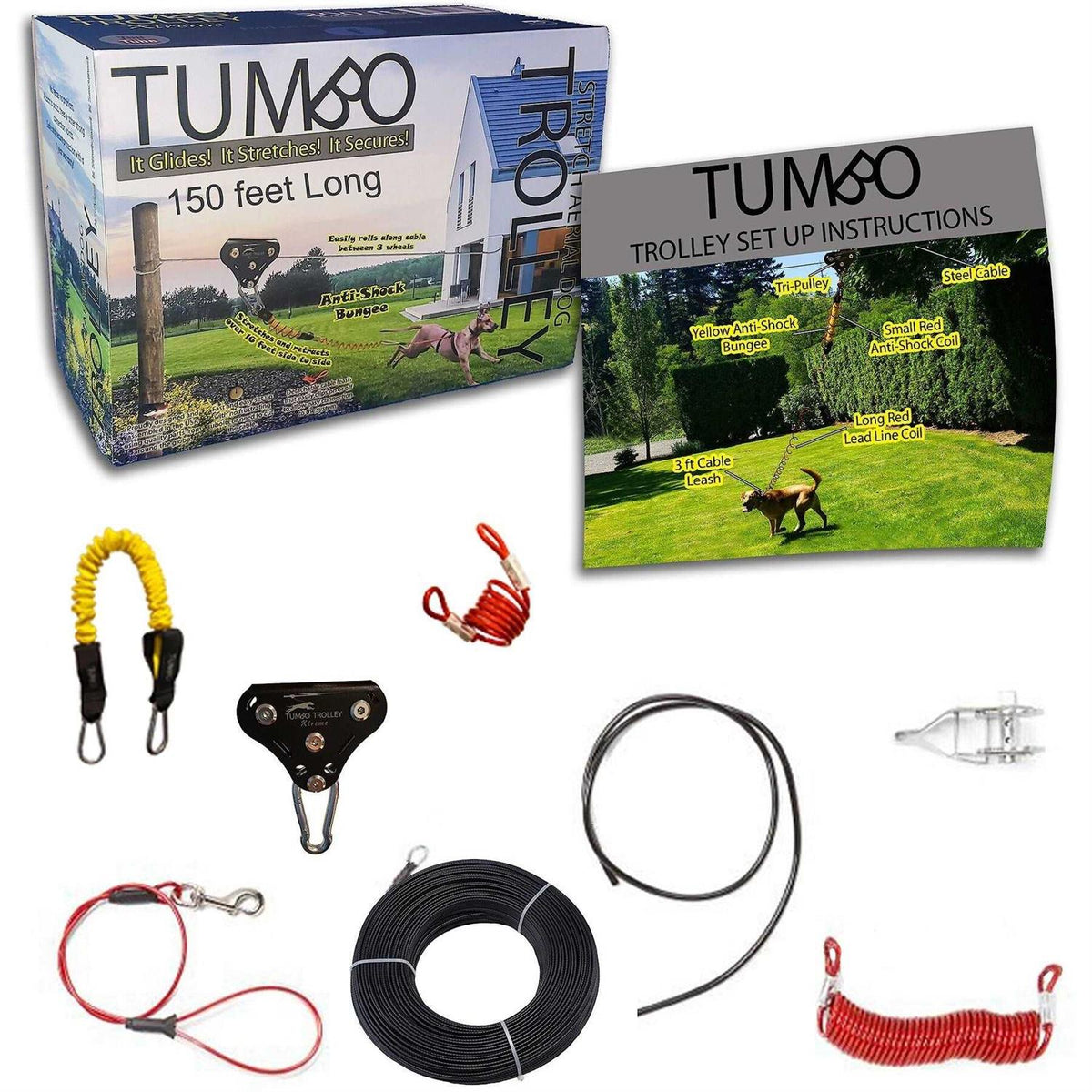Trolley Anti-Shock Aerial Dog Runner T27336