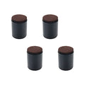 4" Self Adhesive Black Furniture Risers V953