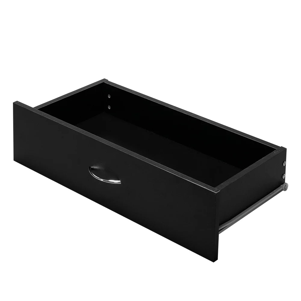 Black 4-Drawer MDF Wood Dresser O362107
