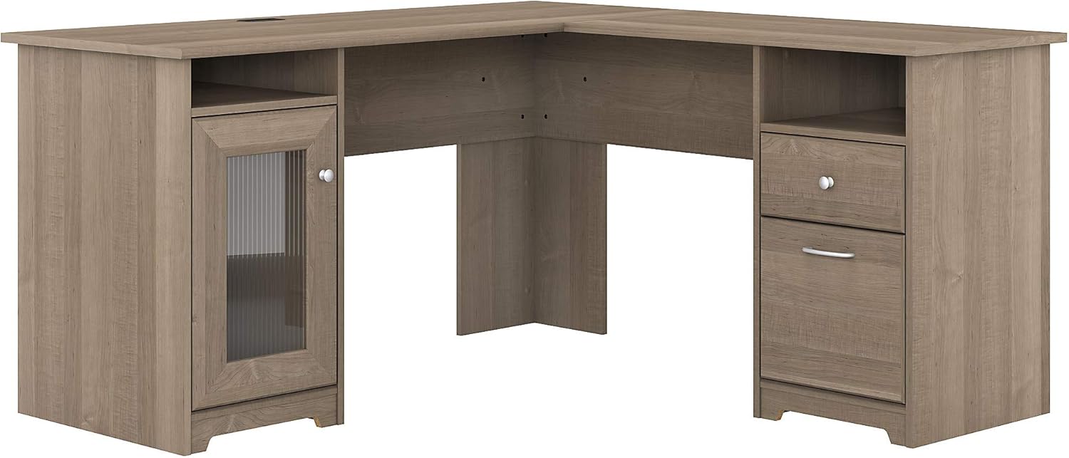 Modern Walnut L Shape Desk R640923