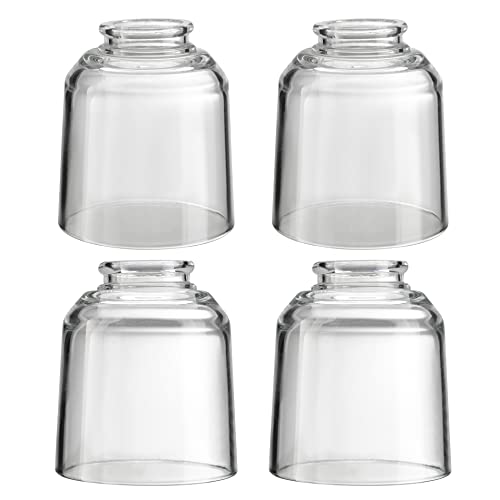 Clear Seeded Ceiling Fan Replacement Glass Shade, 4-3/4" D x 4-3/4" H, 4 Pcs Q97479