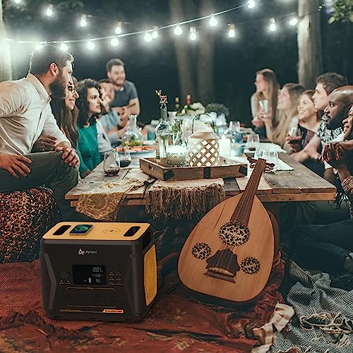 Portable Power Station 2203Wh, 1600W Solar Generator with 4 AC Outlets, 15 Power Outlets, Fast Charging F232