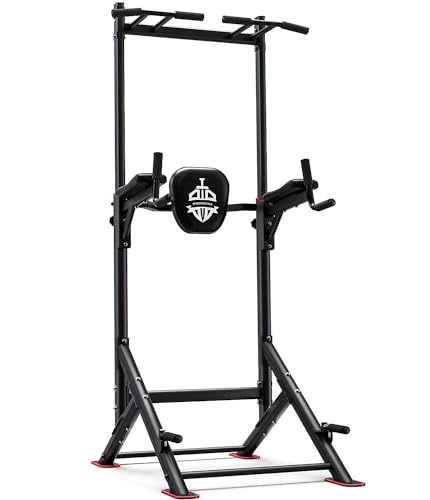 Pull Up Bar Dip Station Power Tower Multi-Function Home Gym Strength Training Fitness Equipment 450LBS C6185