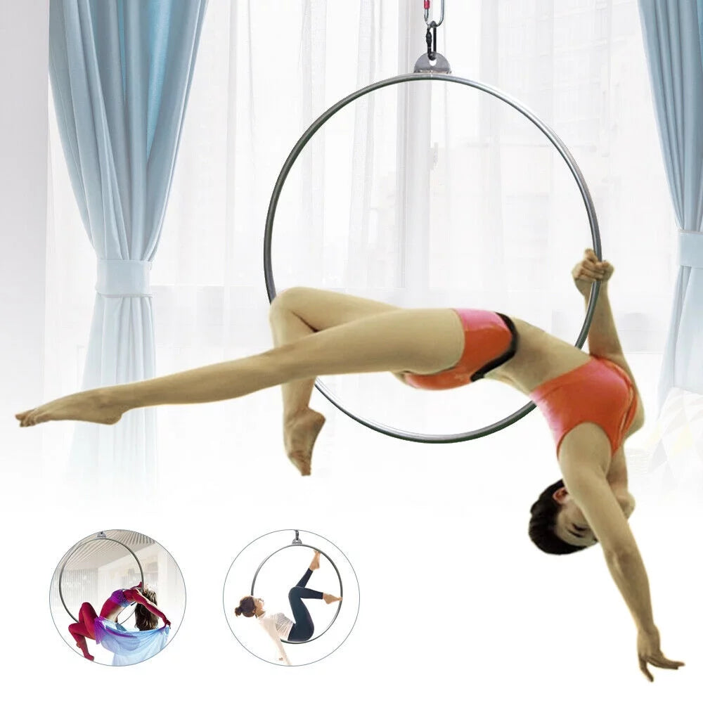 33.5" Yoga Ring Aerial Lyra Hoop Gymnastic Equipment I250249