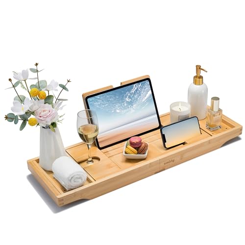 Expandable Bamboo Bathtub Tray G395443