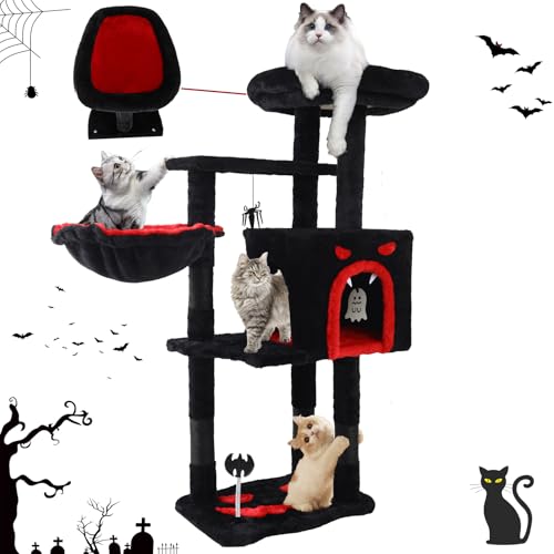 White 40'' Cat Tree Tower with Scratching Post K55638