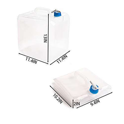 2 Pack 5.3 Gallon Collapsible Water Container with Spigot U86958