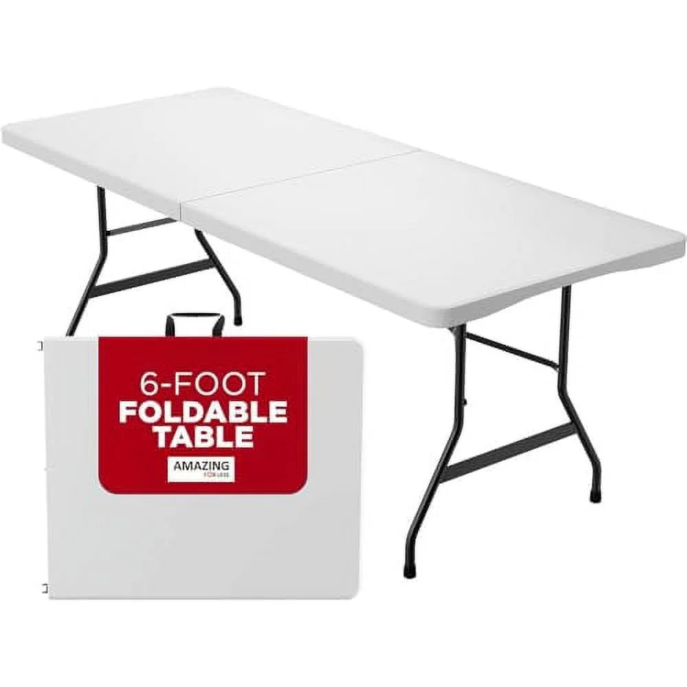 6ft Bi-Fold Folding Plastic Table V60904