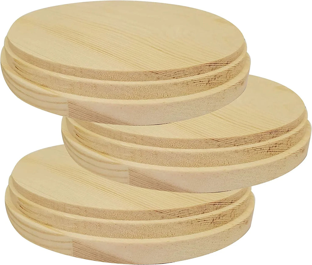 Natural Pine Unfinished Wood Plaque 5 Inch 2 Pcs Y9462
