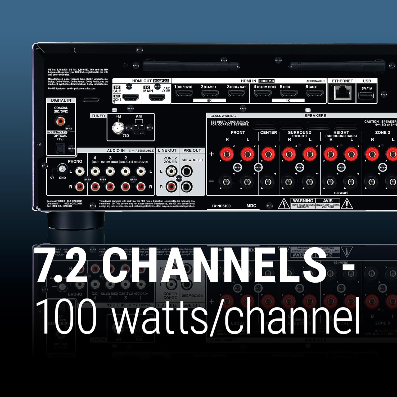 7.2 Channel Network AV Receiver D6410