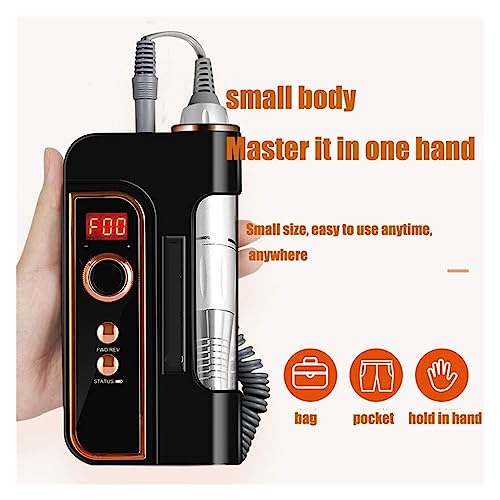 Electric Nail Drill 35000 RPM Portable Nail Polisher Grinding Device K486381