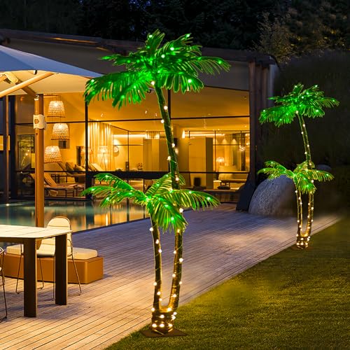 5Ft 121 LED Light Up Artificial Palm Tree Q39133