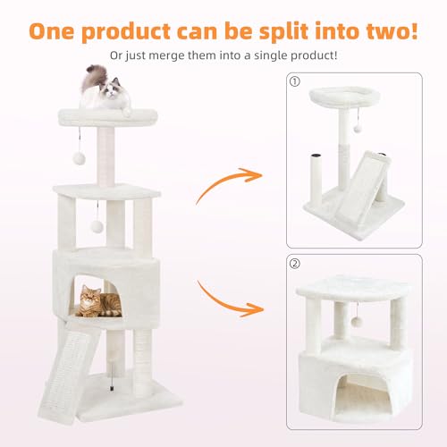Grey Cat Tree with Scratching Post K1920