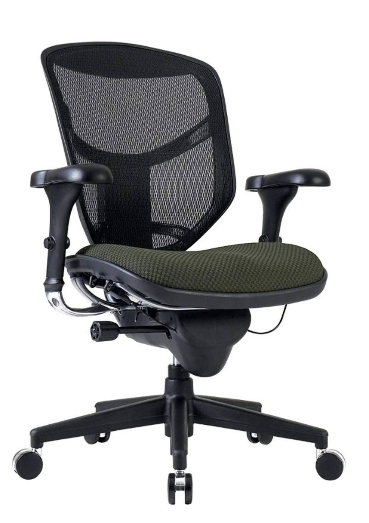 Olive Black Ergonomic Mesh Fabric Mid-Back Chair B64155