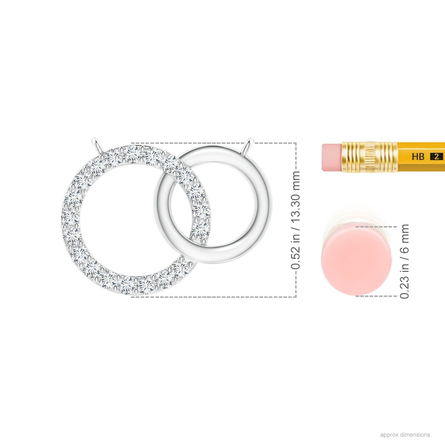 Natural Diamond Pendant Necklace in 14K White Gold W68525