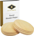 Natural Pine Unfinished Wood Plaque 5 Inch 2 Pcs Y9462