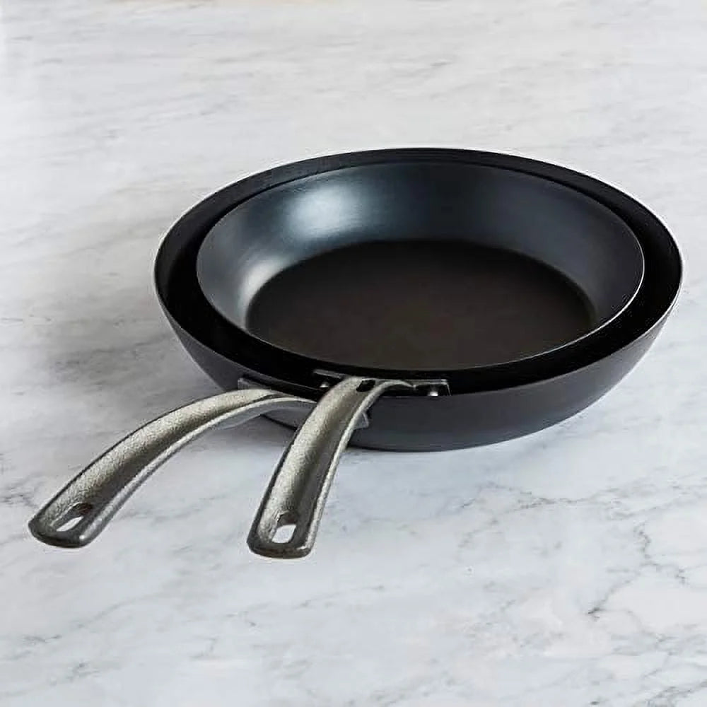 Blue Steel 2 Piece Fry Pan Set, 10-Inch & 12-Inch S851