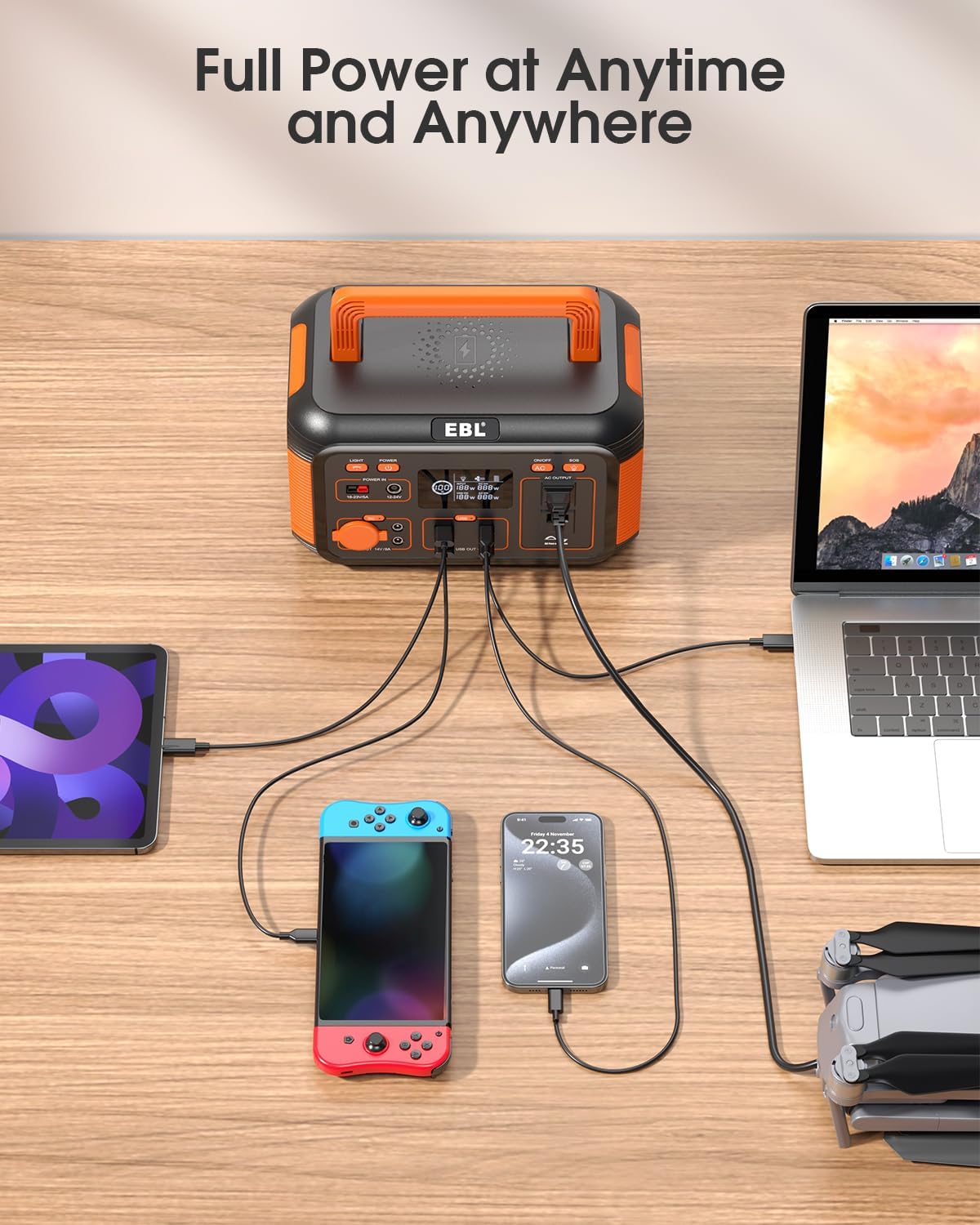 Portable Power Station 300W 269.36Wh Lithium Battery A79264