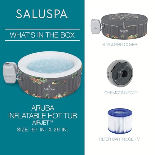 Gray Inflatable Hot Tub R71460