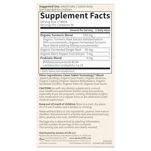 30 Tablets Turmeric Joints & Mobility Support 500mg Curcumin Black Pepper Organic Herbal Supplements I17703