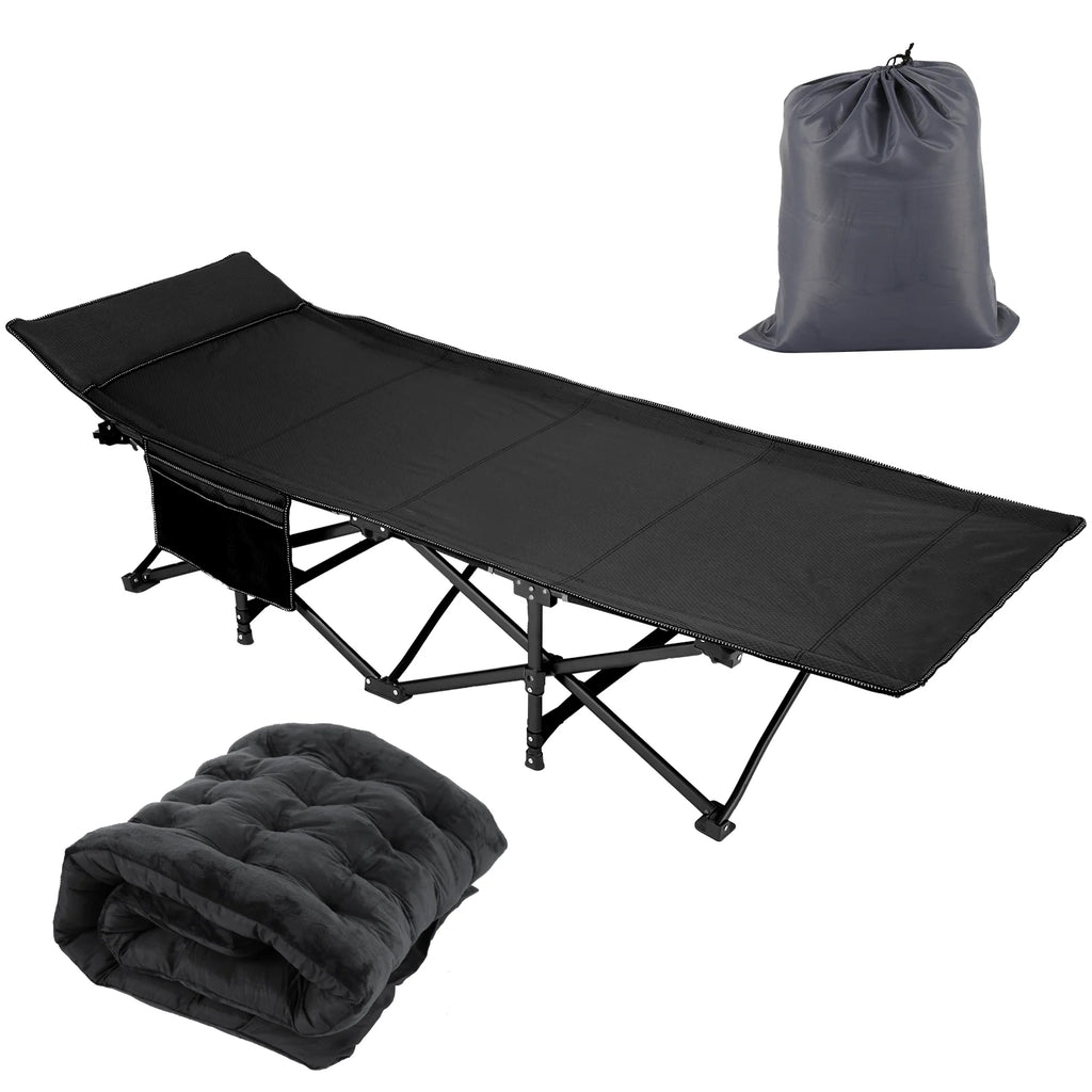 Portable Folding Bed with Removable Thick Mattress and Carry Bag G19416