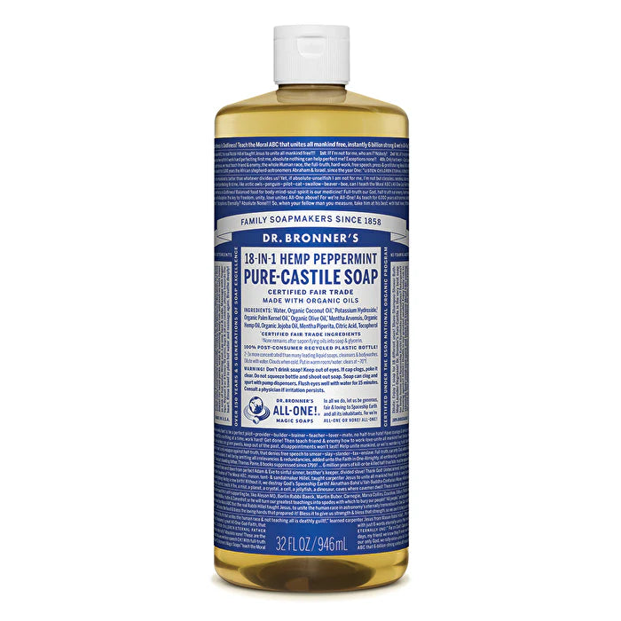 Peppermint Pure-Castile Soap Liquid 946ml Q75518